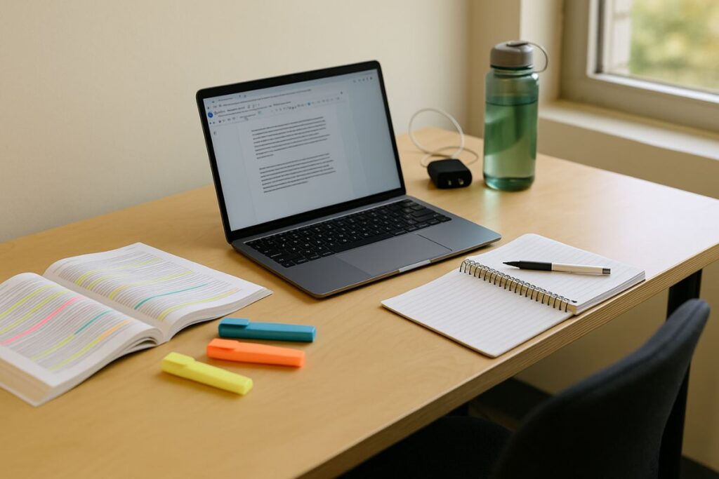how to build a productive study routine